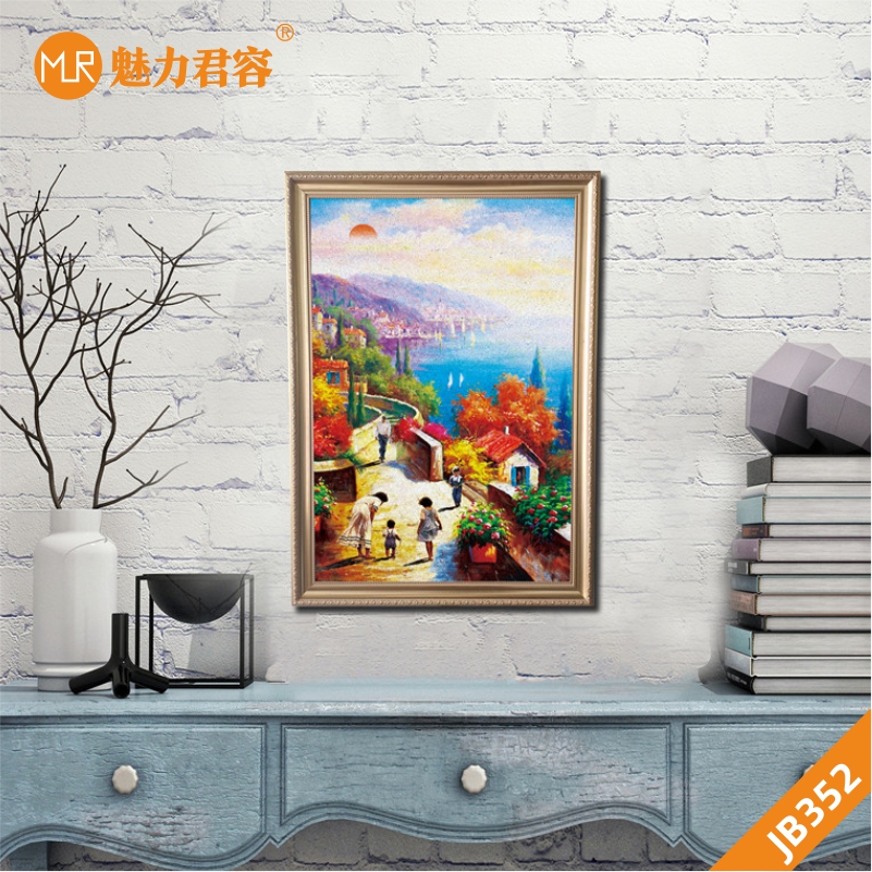 北欧客厅装饰画现代简约沙发背景墙挂画温馨家庭客厅卧室轻奢壁画