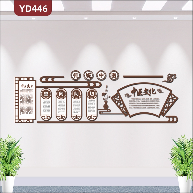 中医养生传统中医养生方法中医文化墙中医院的由来简介文化3D立体雕刻展板