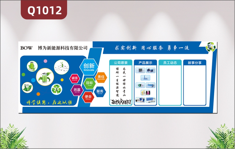 企业公司文化公司简介产品展示员工动态宣传文化展示背景墙装饰墙贴