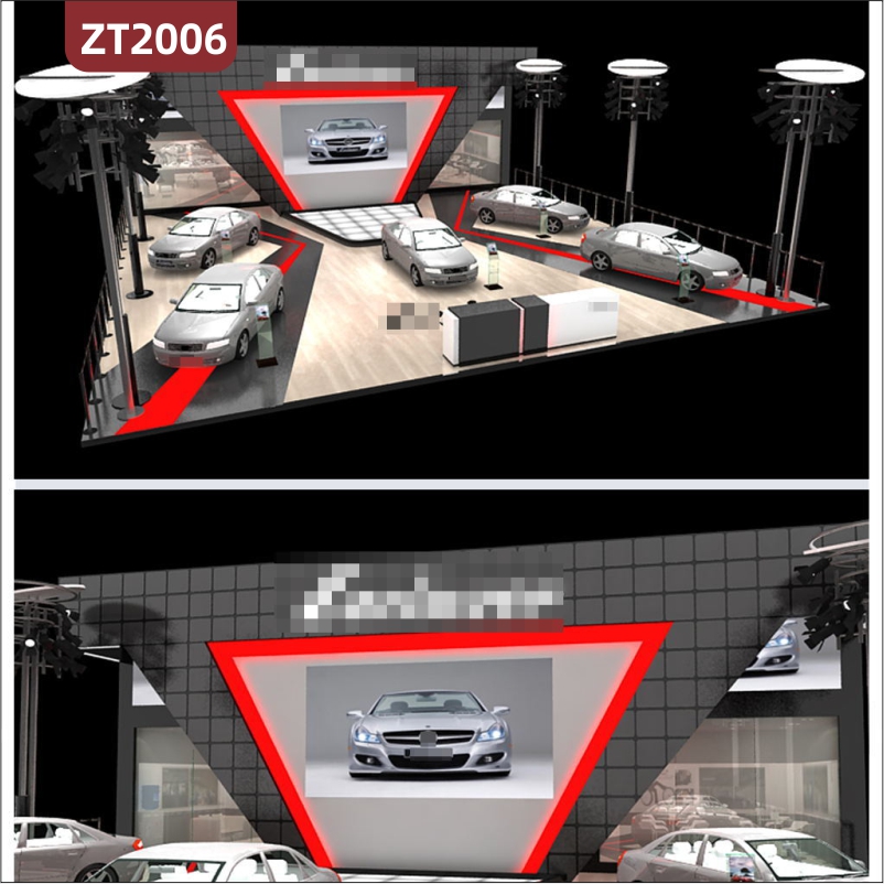 现代科技感LOFT工业风劳伦士车展汽车展览厅展车展示馆汽车4S专卖店展厅