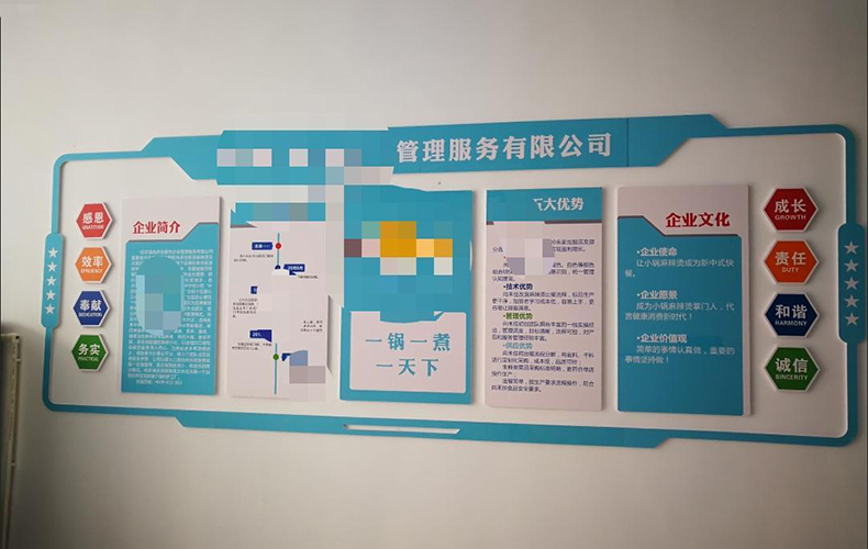 12MM厚度PVC板雕刻3D立体企业文化简介介绍展示墙