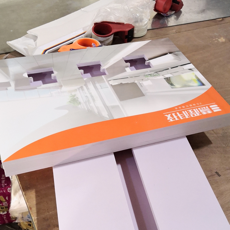 12MM厚度的PVC板+UV印刷86开关展板箱式细节展示