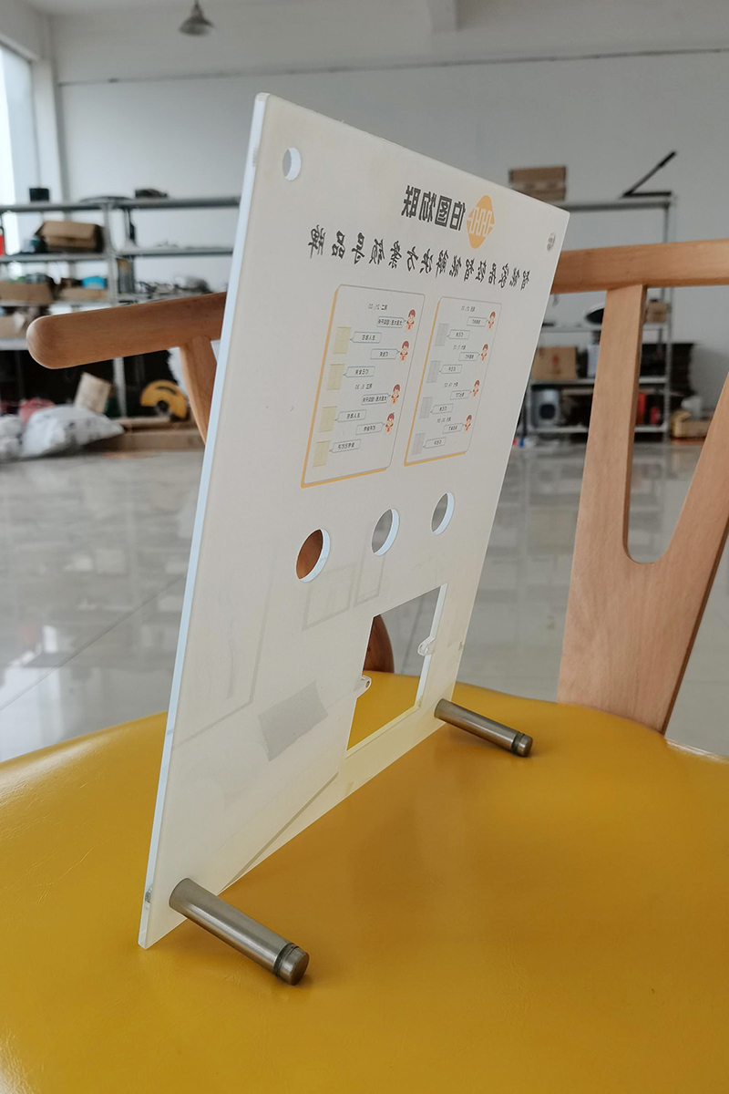 4MM厚度亚克力UV立式86开关展板背面展示                   