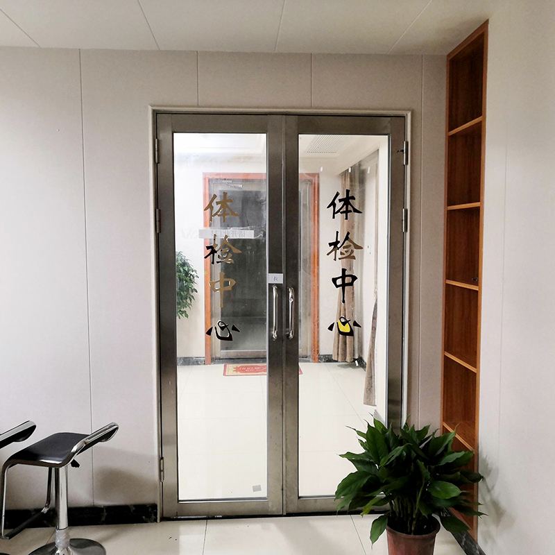 2+6亚克力水晶字黑色贴玻璃实物效果图                  