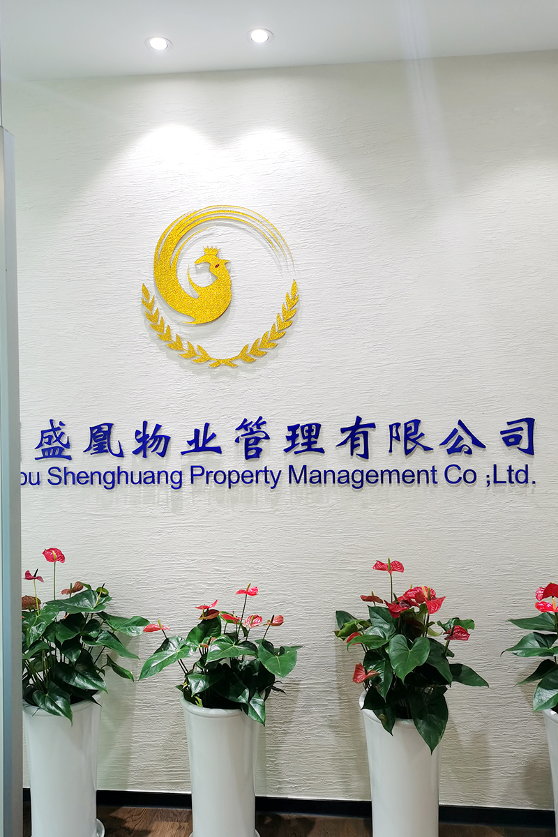 2+8亚克力水晶字LOGO 布纹金 字是深蓝色实物上墙效果图