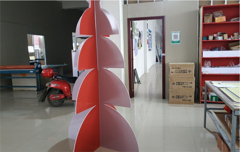 PVC材质的立体树造型展厅用立牌立体造型