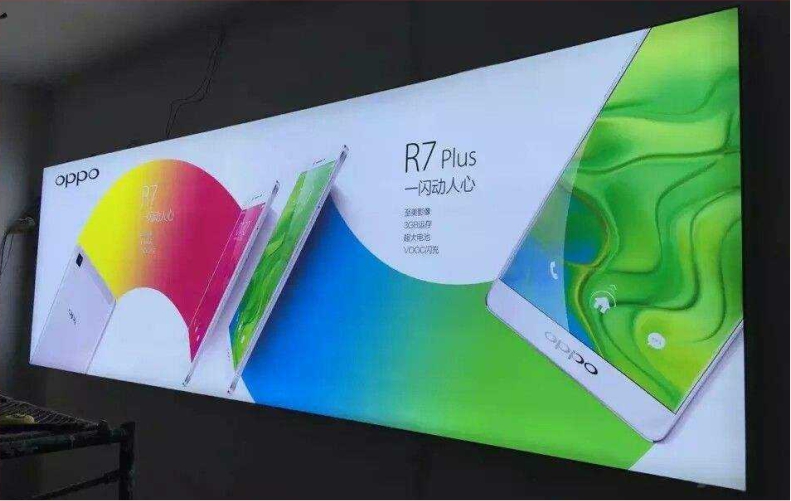 手机店LED灯发光企业展厅形象展示 拉布灯箱 卡布灯箱