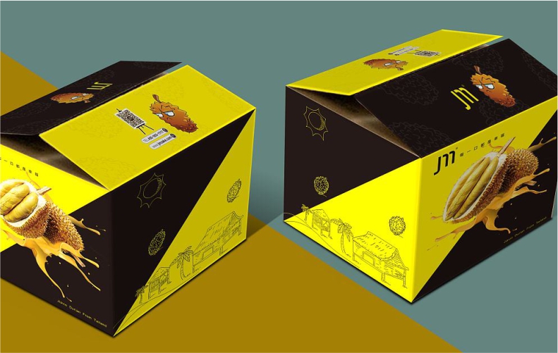 高档榴莲专用包装盒水果加厚金枕马来西亚猫山王干尧通用榴莲礼盒