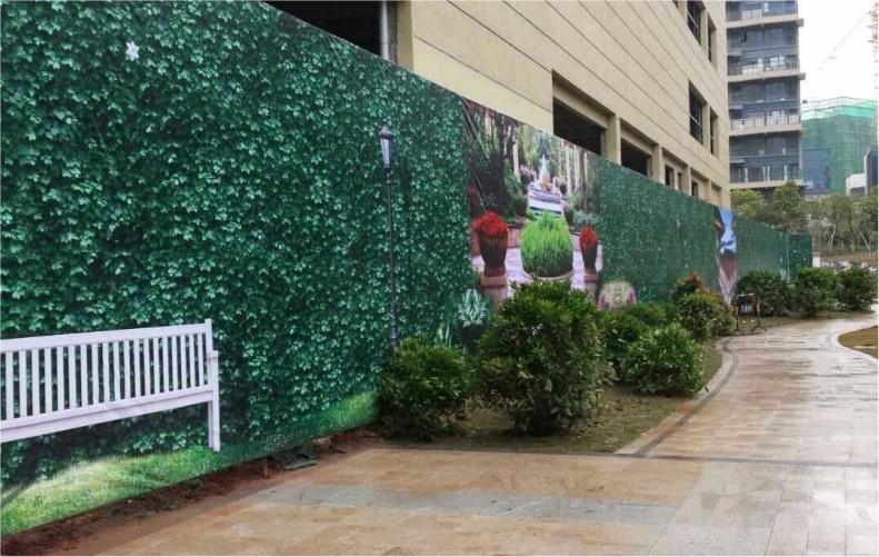房地产工地外墙围栏大型广告招牌制作宣传广告画广告布喷绘布