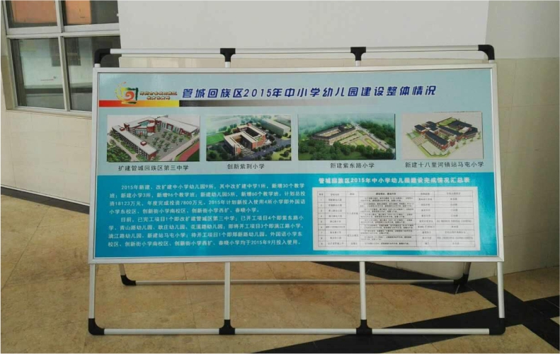 铝合金A型展板展架宣传立牌海报架门型展架立式展架kt板双面广告架